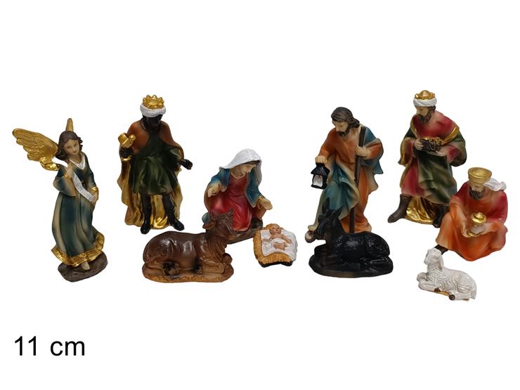 NATALIZIA natività 11cm set 10pz