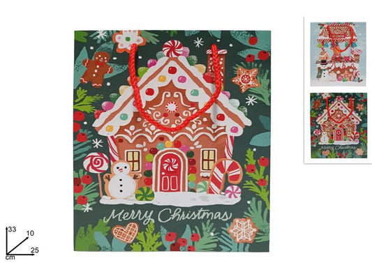 NATALIZIA busta regalo  33x25x10cm