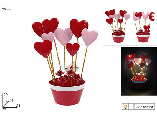 SAN VALENTINO DECORAZIONE CON LUCI