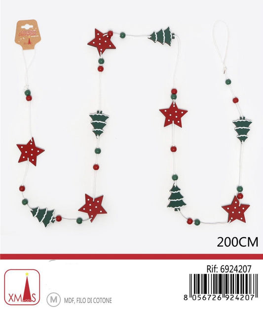 NATALIZIA ghirlanda albero stella 200cm