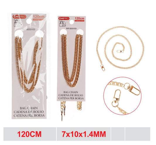 EMI catena borsa 120cm 7x10mmx1.4mm