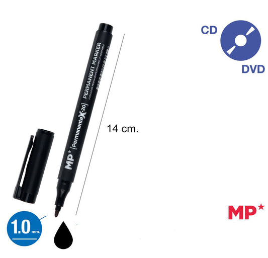 MP Pennarello indelebile 1.0mm nero
