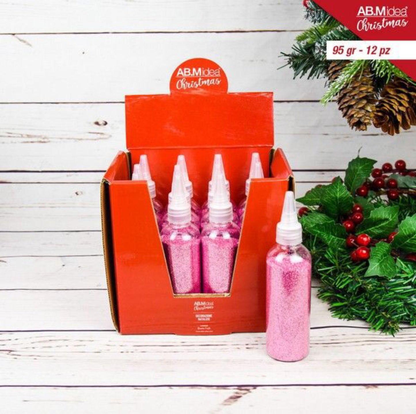 NATALIZIA glitter 95gr bottiglia 4x15cm