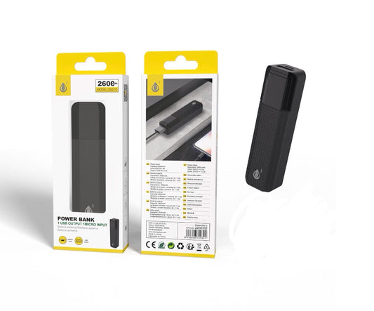POWER BANK solalax 2600MAH bianco