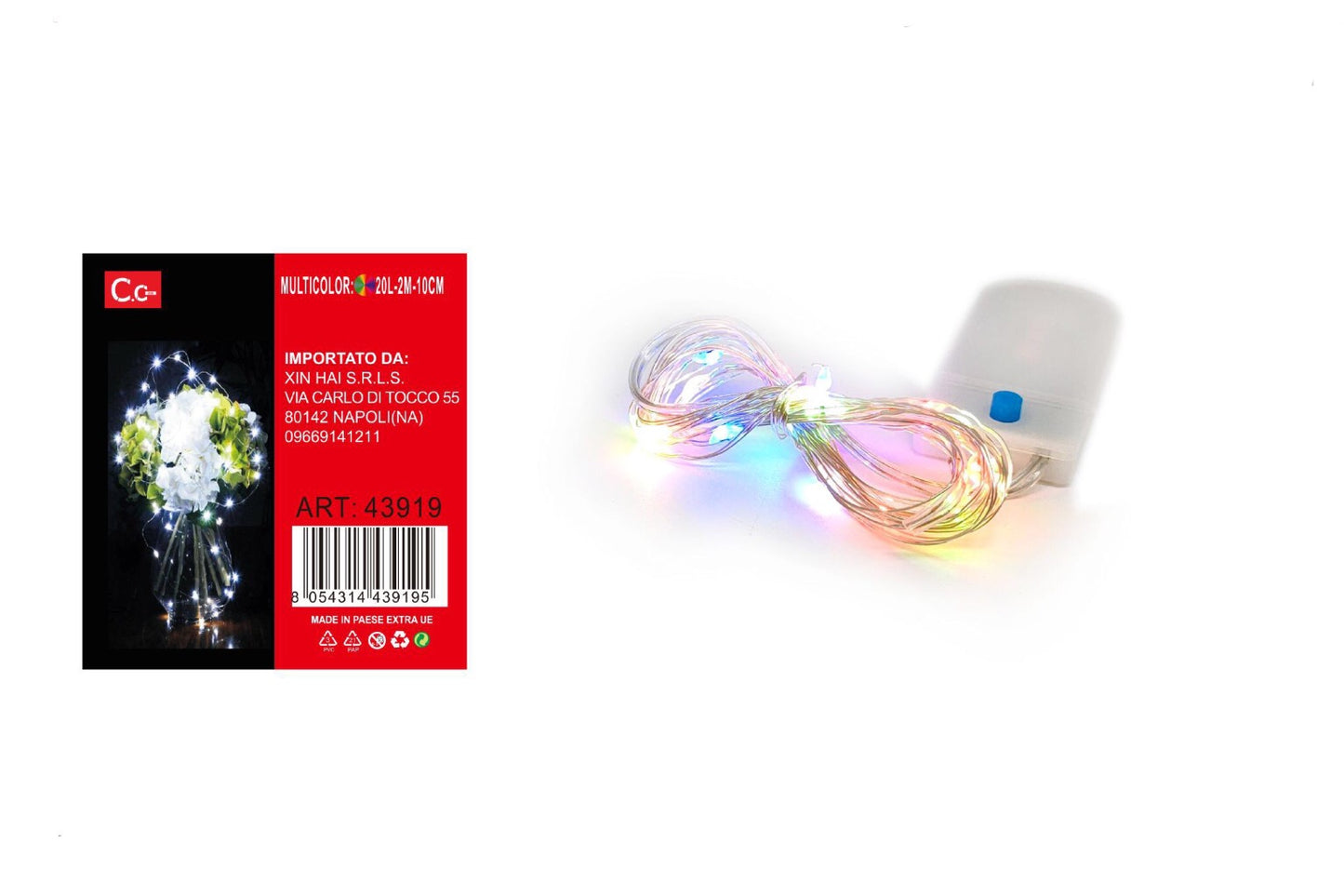 NATALIZIA 20LED 2metri luce multicolore