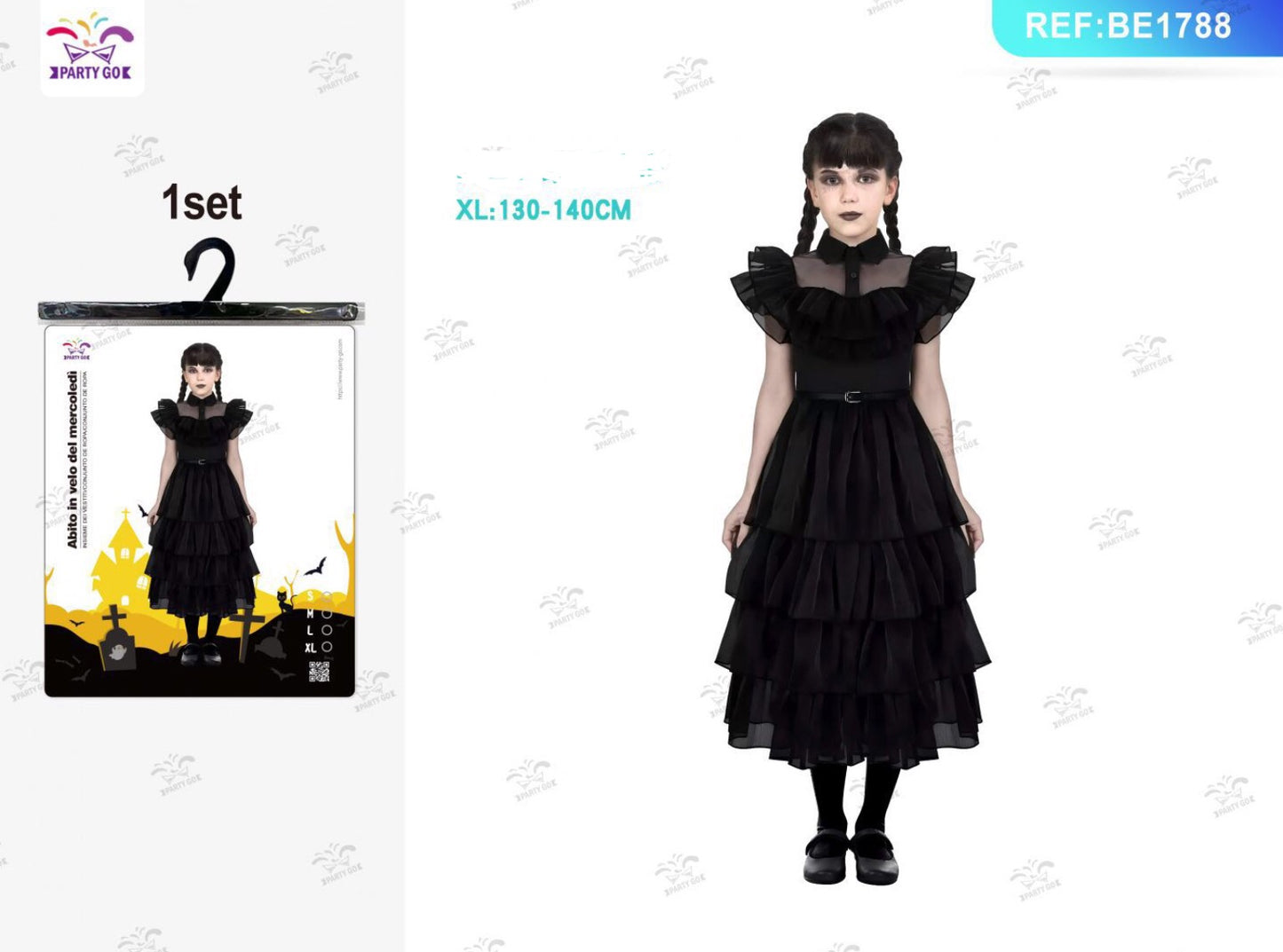 HALLOWEEN costume da mercoledì per bambini