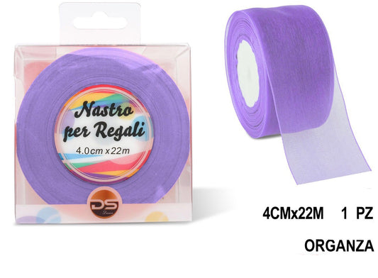 Nastro organza 4 cm LILLA