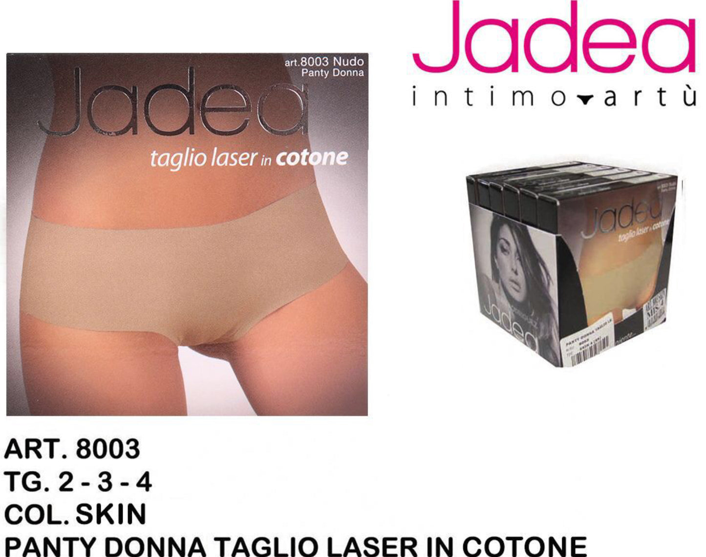 JADEA panty taglio laser cotone skin 8003