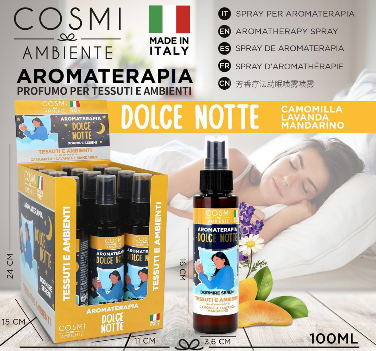 COSMI spray aromaterapia DOLCE NOTTE100ml