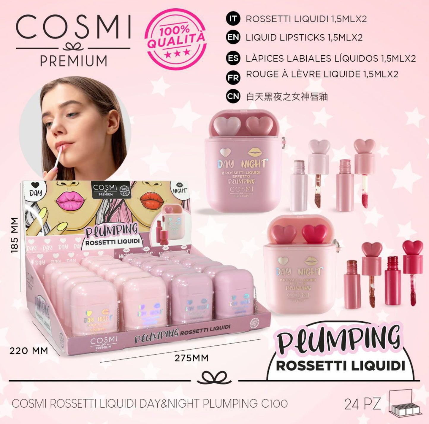 Cosmi rossetto liquido 1,5mlx2pz