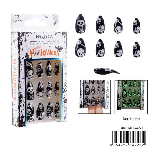 Halloween Melissa unghie finte stiletto 12pz  ME864228