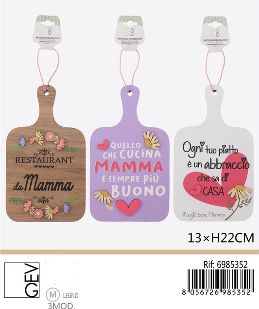 PENDENTE tagliere mamma 13xH22cm