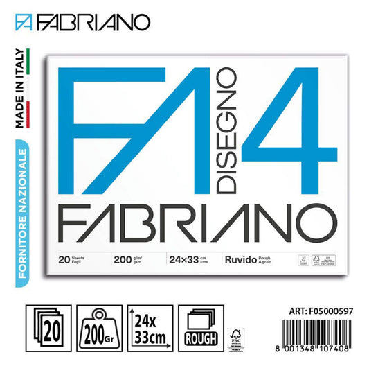 FABRIANO F4 24x33cm 200gr 20f ruvido