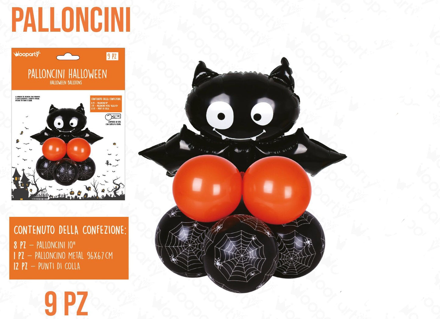 Halloween palloncini 9pz