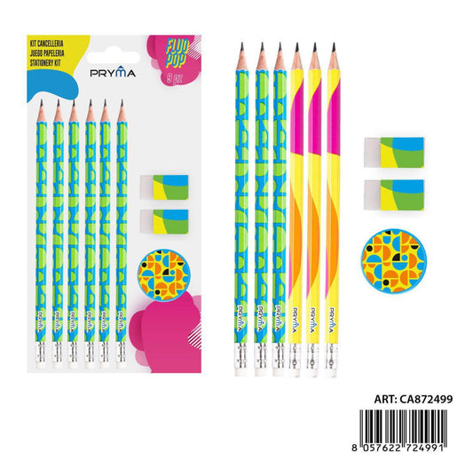 PRYMA  fluopop kit cancelleria 9pz