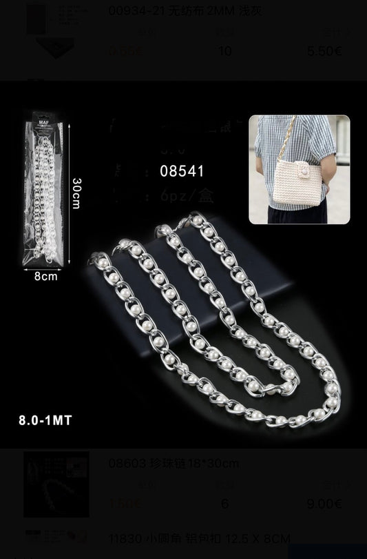 CATENE in alluminio 8.0-1mt argento/oro
