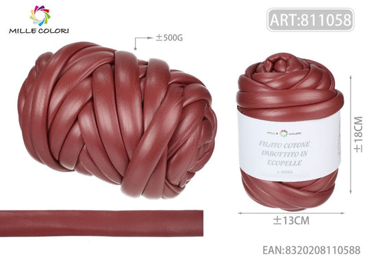 PREVENDITA FILATO ecopelle 500g rosso