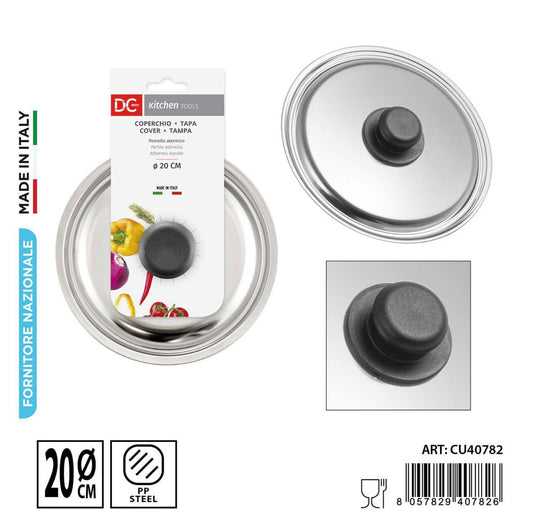 DC CASA coperchio acciaio universale 20cm