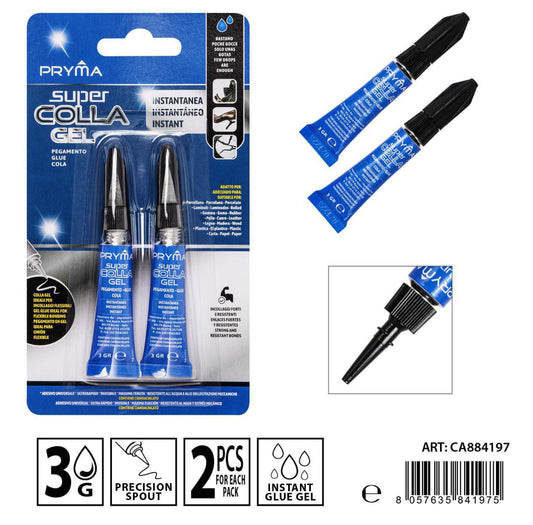 PRYMA super colla gel istantanea 3g 2pz