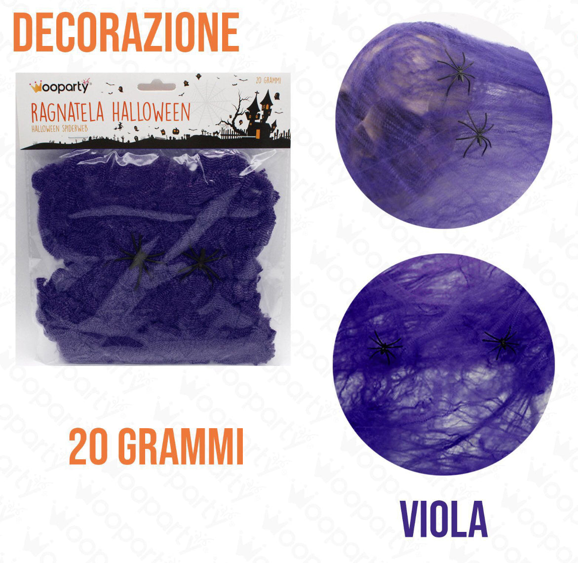 Halloween ragnatela viola 20grammi