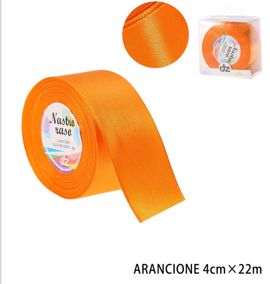 Nastro raso 4 cm ARANCIONE