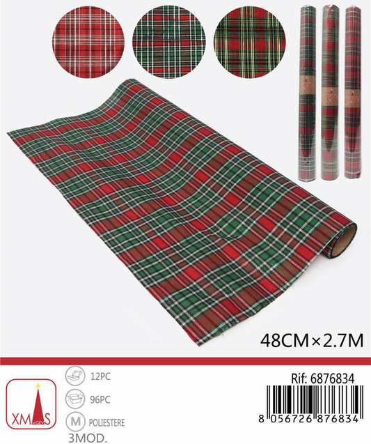 NATALIZIA rotolo decorativo 48cmx2.7m