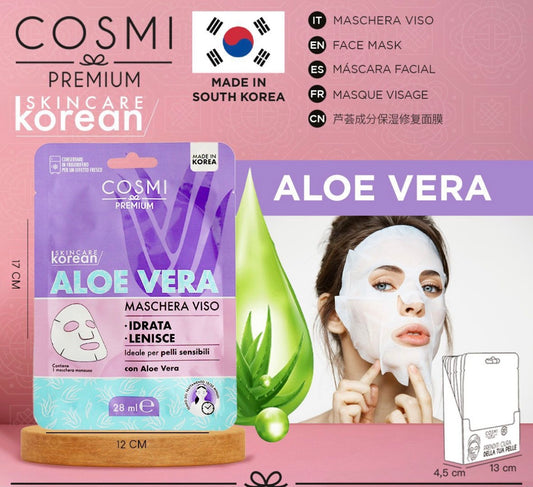 COSMI maschera viso K-BEAUTY aloe 28ml