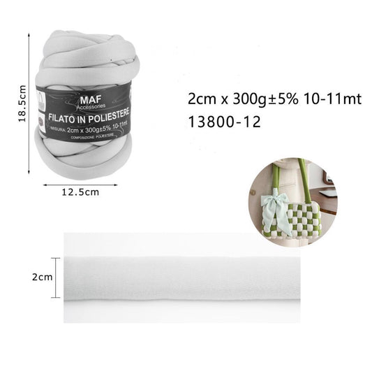 FILATO in poliestere 2cm/300g 13800-12