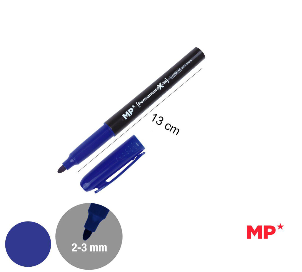MP Pennarello indelebile 2/3mm blu