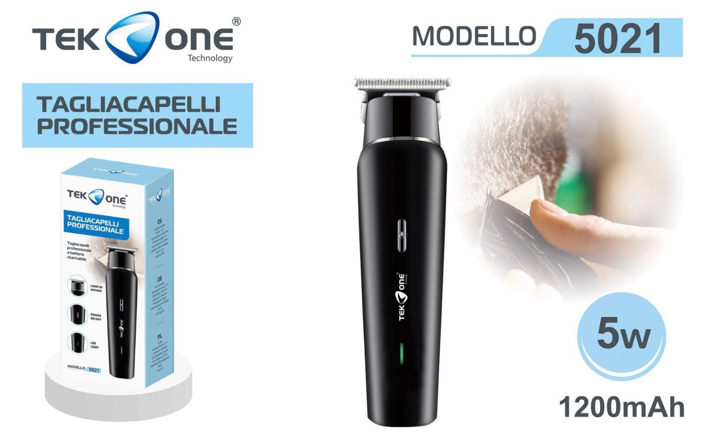 TEK ONE tagliacapelli  professionale 5021