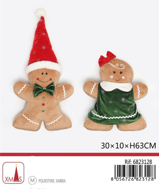 NATALIZIA omino pan di zenzero 30x10x63cm