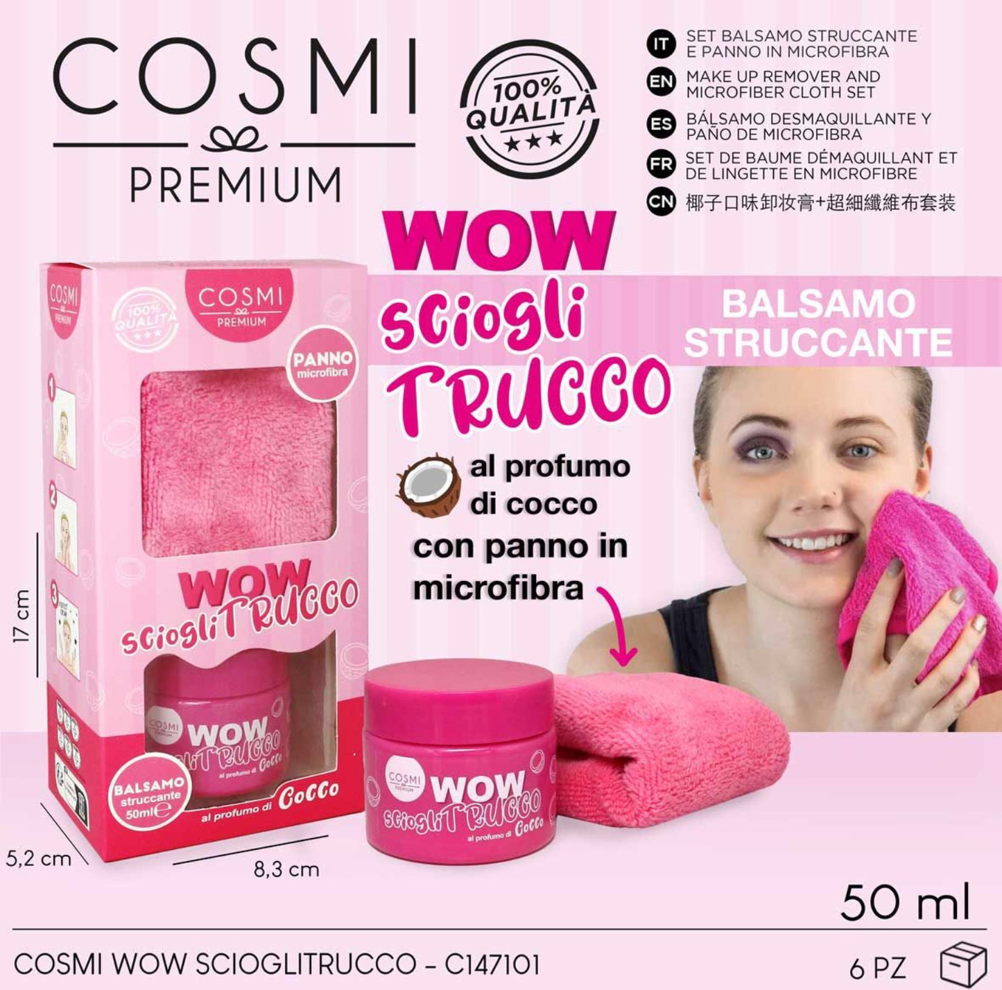 COSMI WOW scioglitrucco 50g cocco