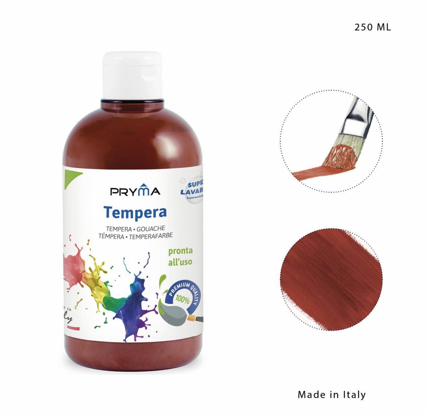 PRYMA tempera 250 ml MARRONE