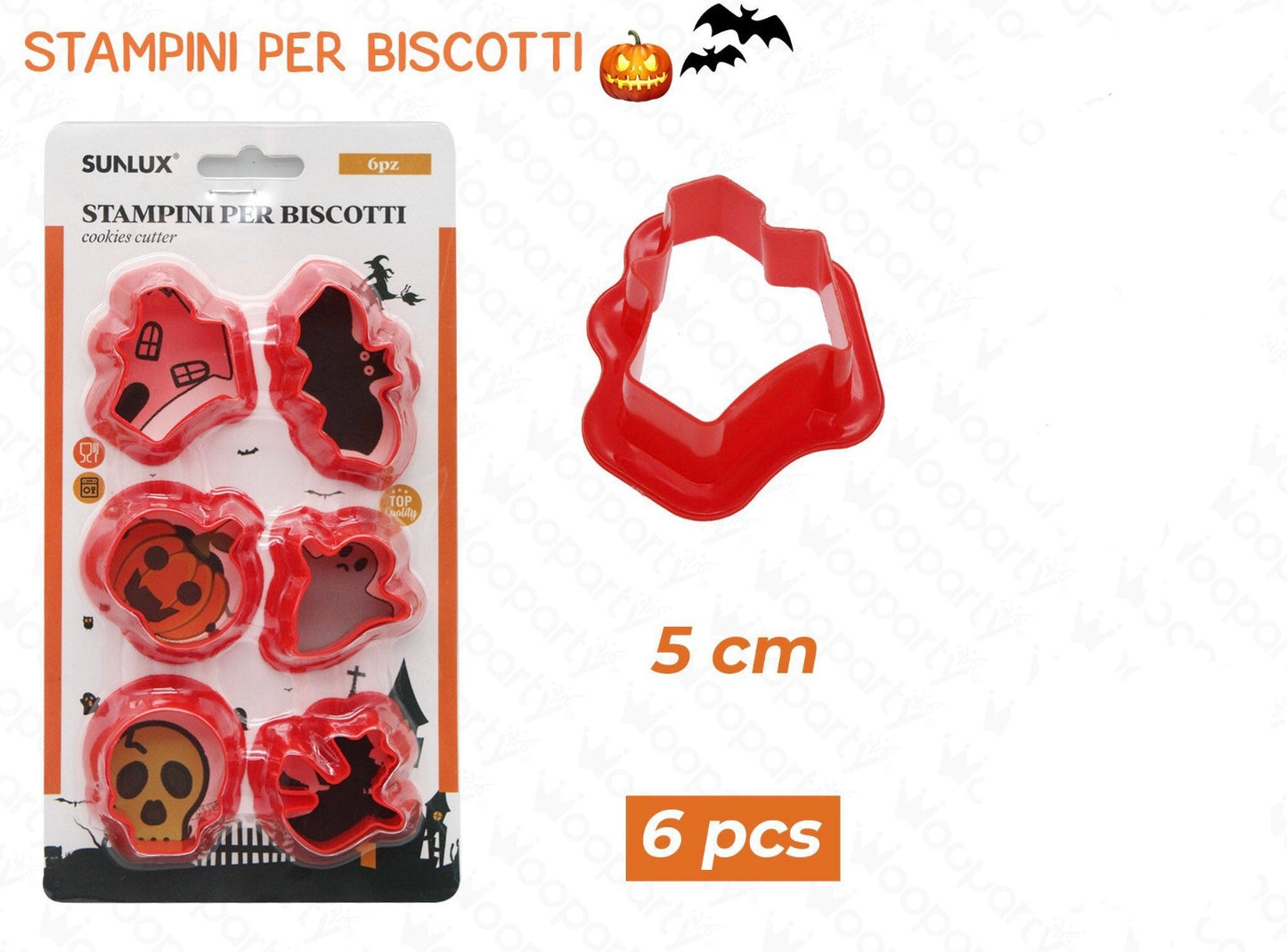 Halloween stampo per biscotti 6pz