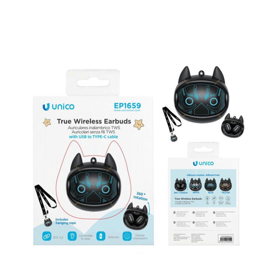 UNICO auricolare bluetooth tws stingerin-ear con cordin EP1659