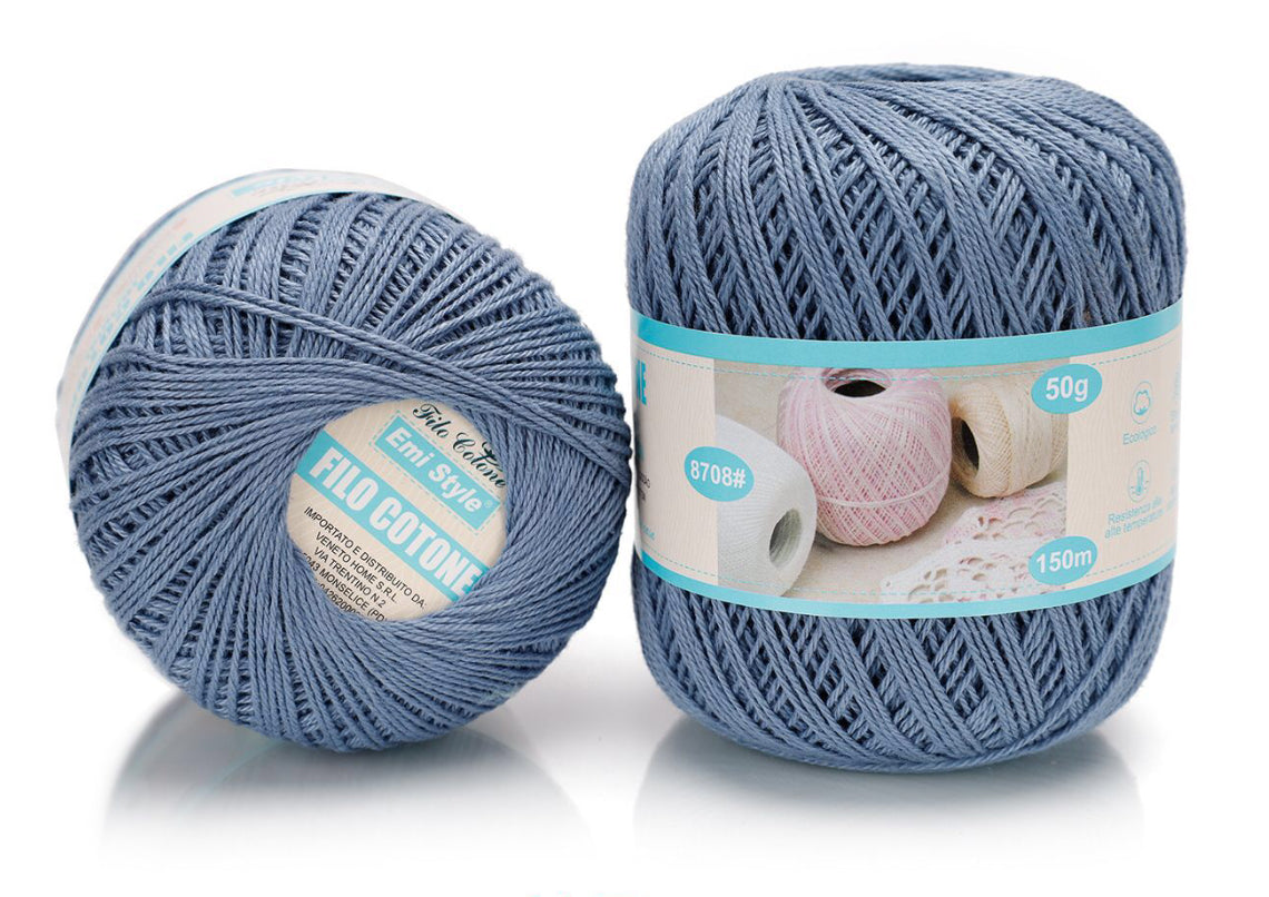 Filo cotone GRIGIO 50g/150m