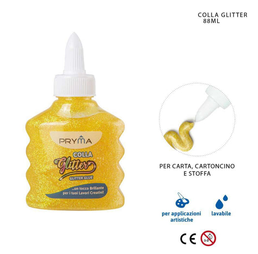 PRYMA colla glitter GIALLO