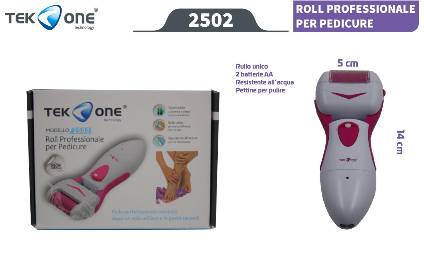 TEK ONE  roll professionale per pedicure 2502