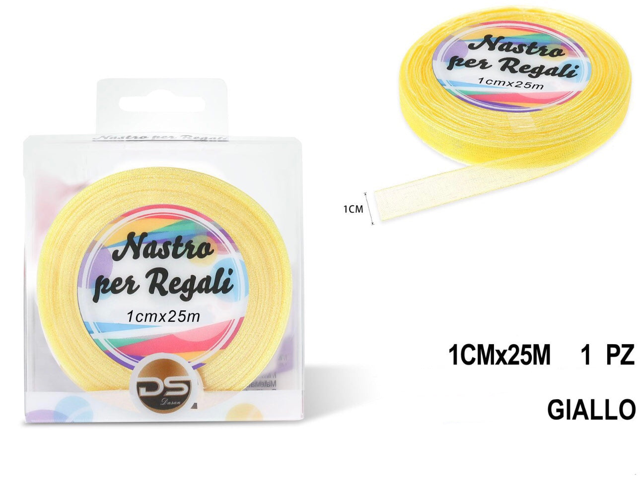 Nastro organza 1 cm GIALLO