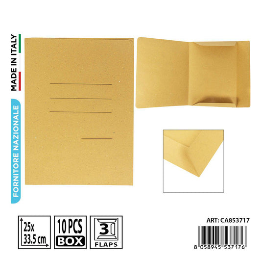 PRYMA cartell.manilla 3L c/stampa 25x33.5cm giallo