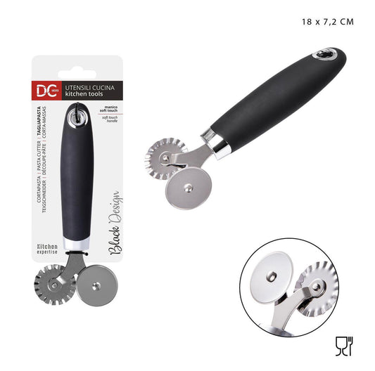 DC CASA L/BLACK tagliapasta 2 lame acciaio 18x7,2cm