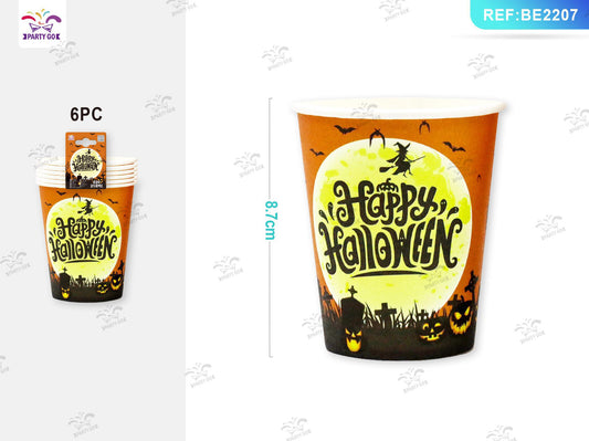 HALLOWEEN  bicchieri di carta 6pz