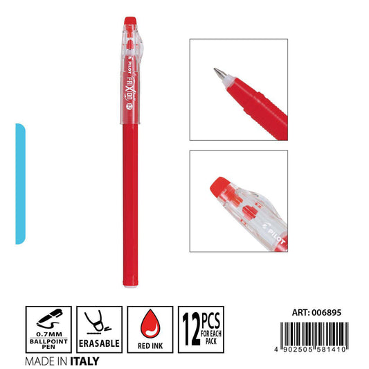 Pilot penna cancellabile 0,7 rosso