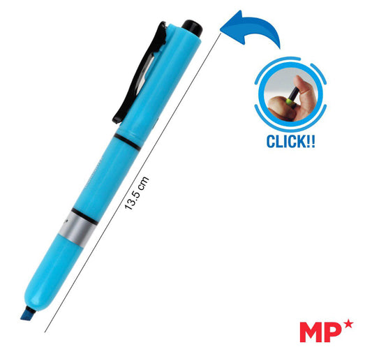 MP Evidenziatore a scatto azzurro