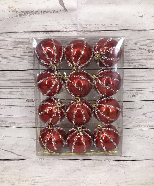 NATALIZIA palline 6cm 12pz