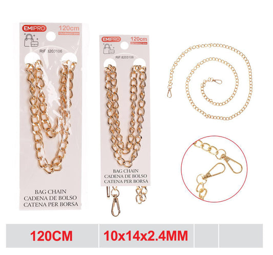 EMI catena borsa 120cm 10x14x2.4mm