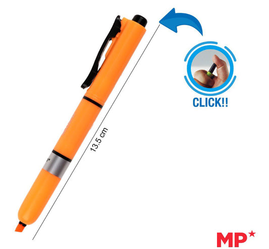 MP Evidenziatore a scatto arancione