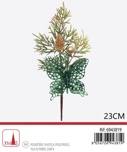 NATALIZIA Fiore decorazione 23cm