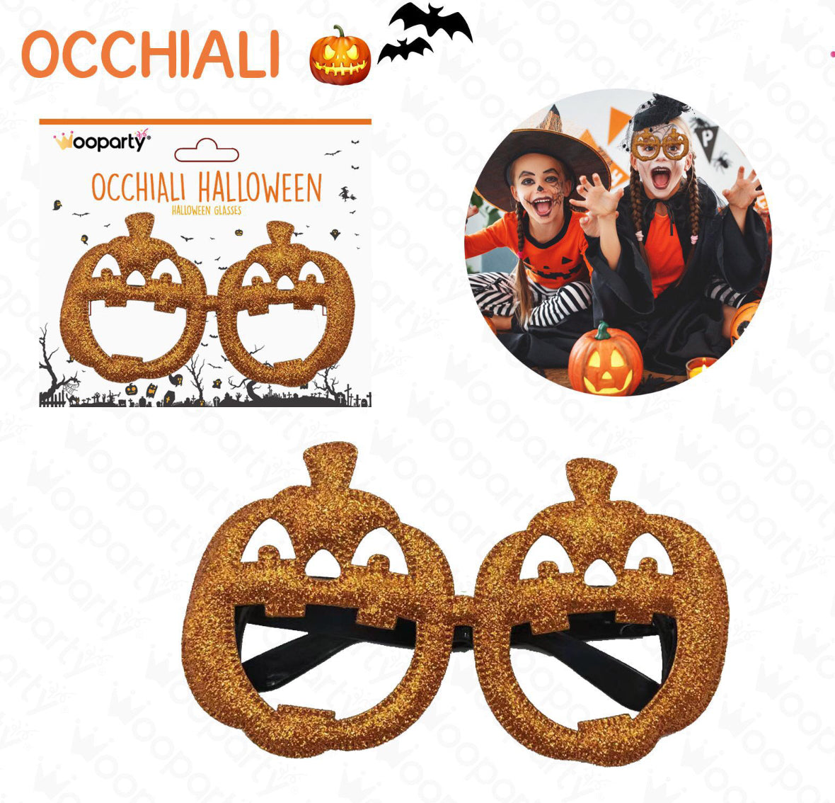 Halloween occhiali glittr