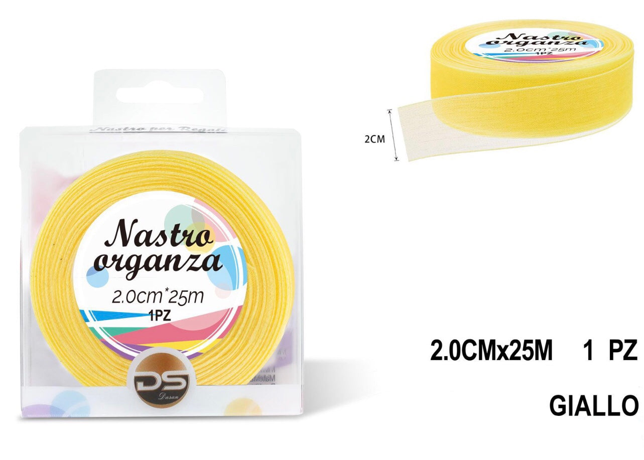 Nastro organza 2 cm GIALLO